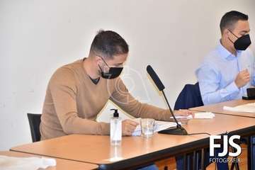 Sesión plenaria del mes de noviembre de 2020/TA y Francisco Javier Santana.